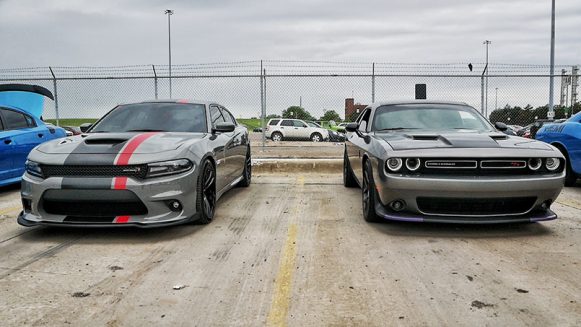 several vehicles parked next to each other