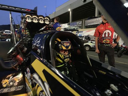 leah pritchett in her top fuel dragster