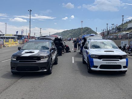 funny cars in the staging lanes