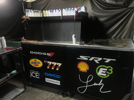 inside leah pritchett's pit area