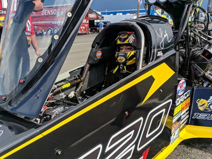 leah pritchett in her top fuel dragster