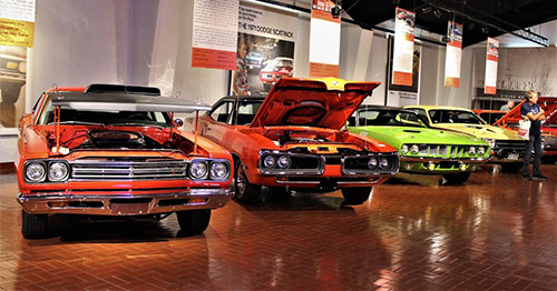 dodge vehicles on display