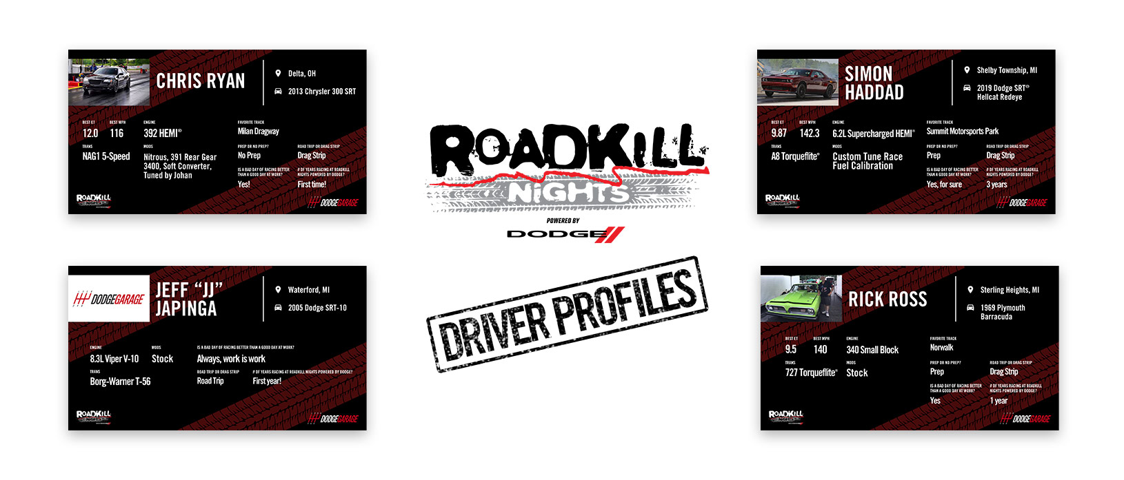 Meet More of the Dodge Racers Competing at Roadkill Nights