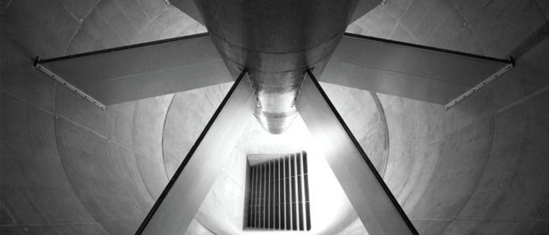 inside a wind tunnel