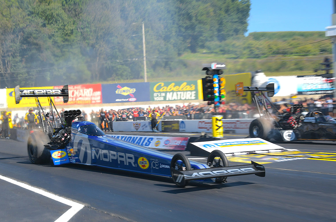 dragster on the drag strip