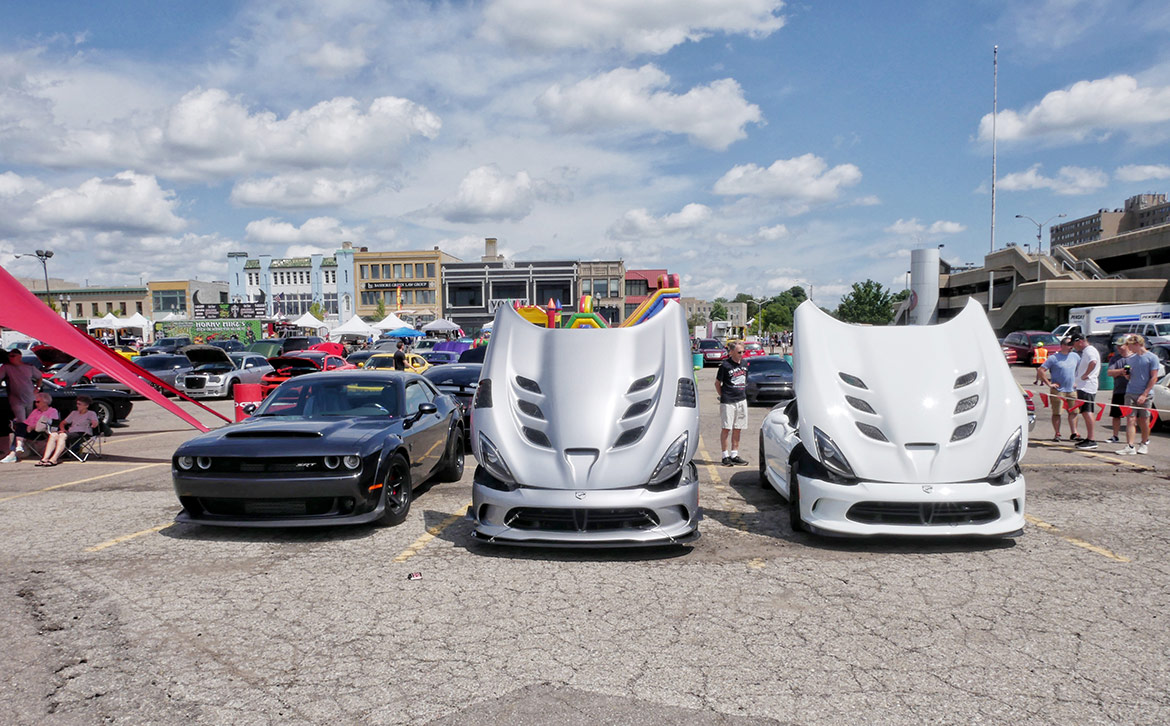 dodge vehicles parked outside