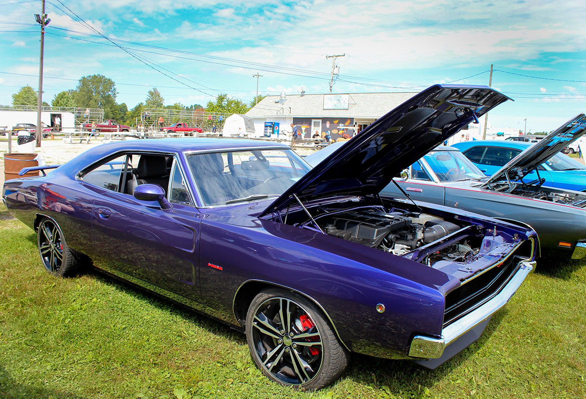 dodge vehicles with their hoods open