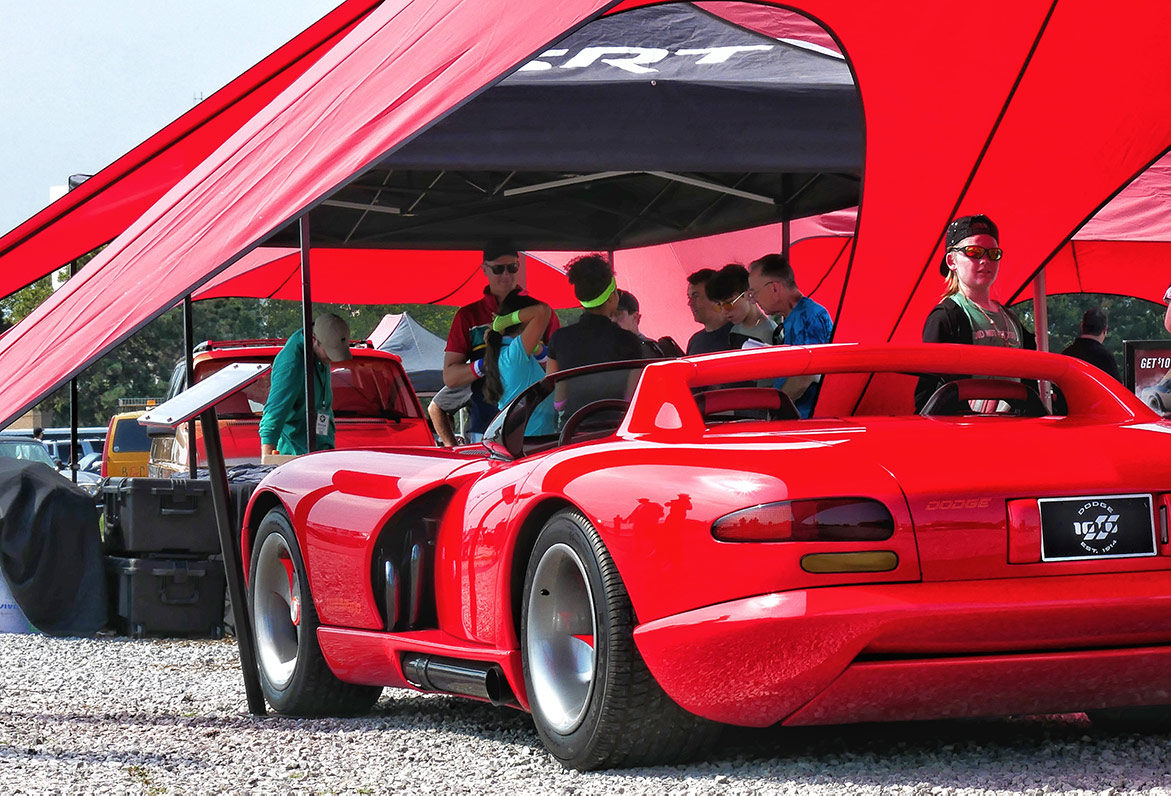 vehicle on display