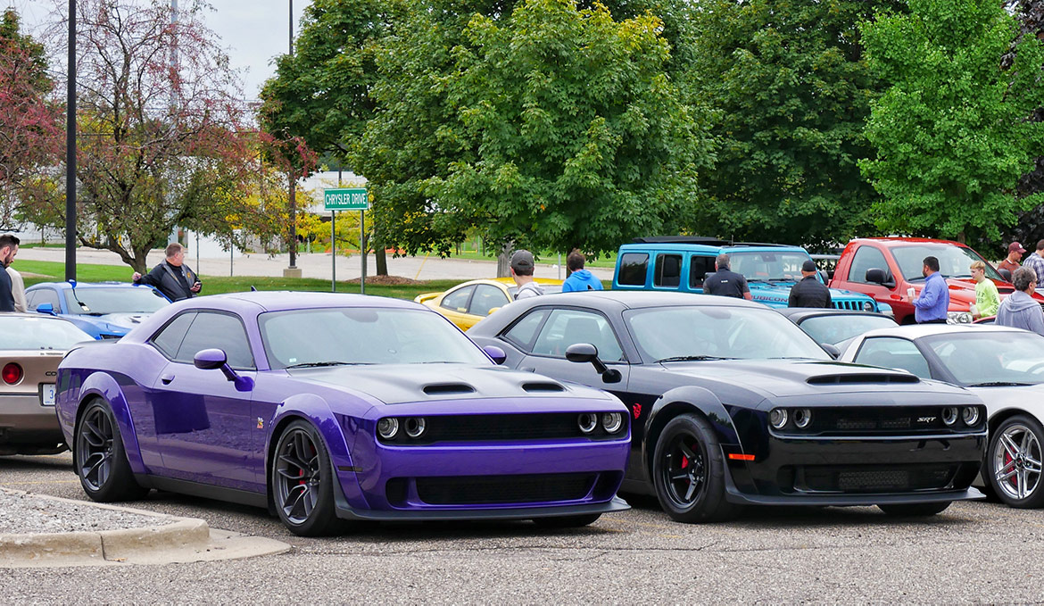 dodge vehicles on display