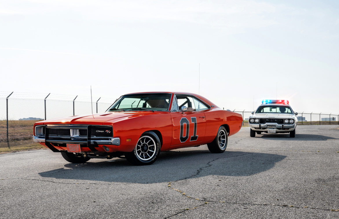 1969 Dodge Charger R/T Custom “General Lee” AND 1973 Plymouth Satellite Custom Coupe