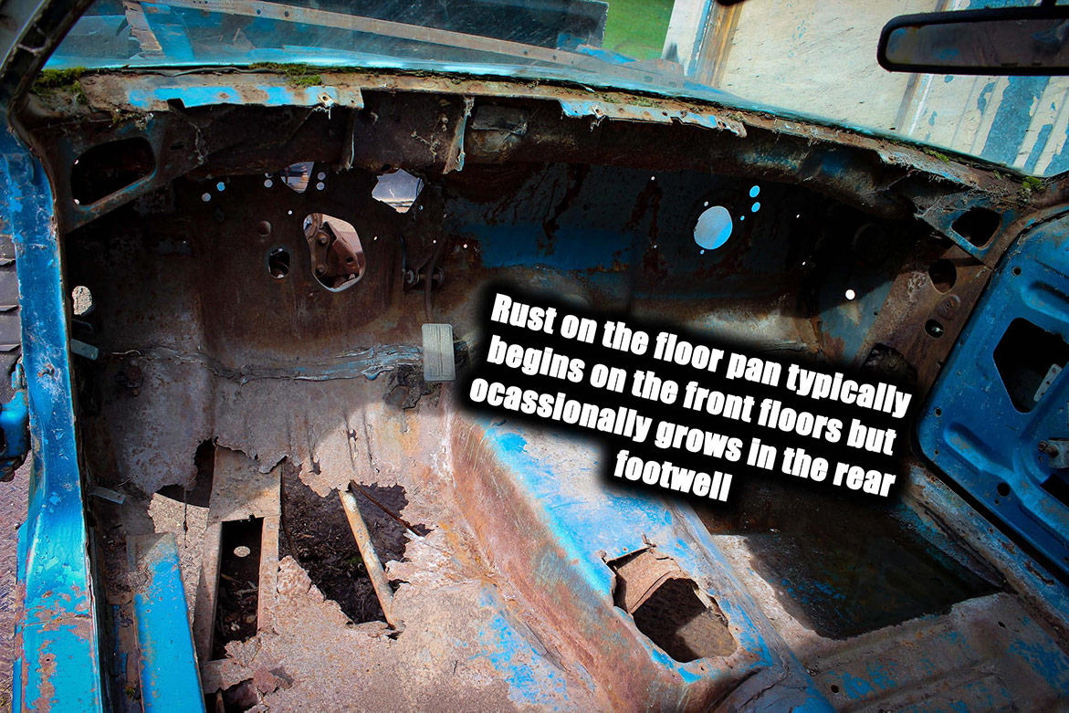 decrepit plymouth vehicle interior
