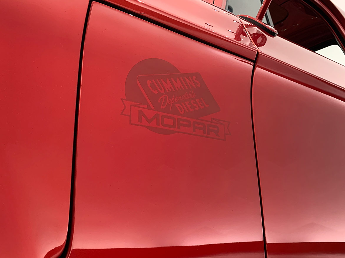 cummins decal on the Mopar® Dodge Lowliner Concept