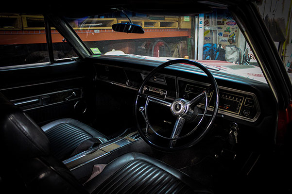 interior of vehicle