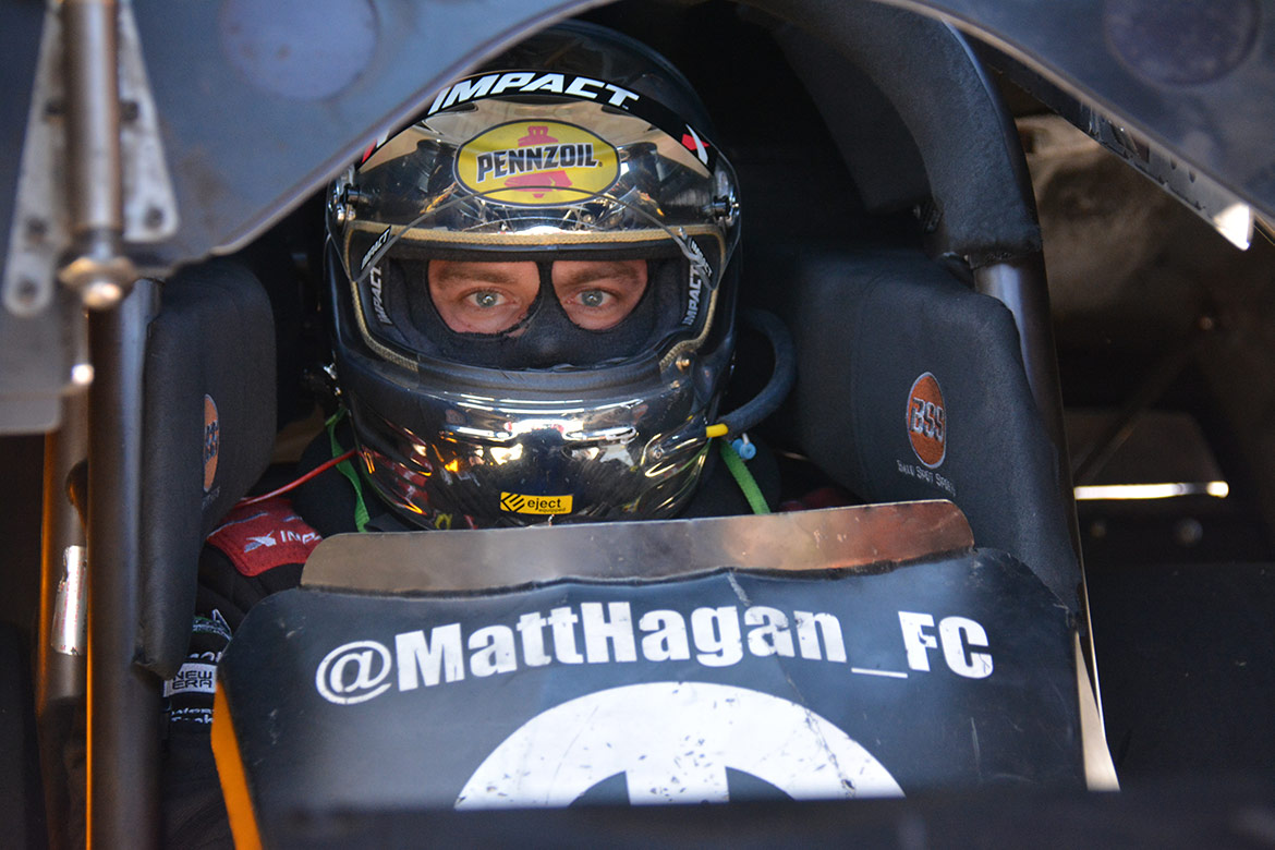 matt hagan in his funny car