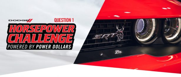 Game On: Dodge Releases First “Dodge Horsepower Challenge” Question