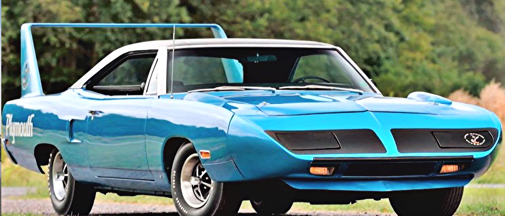 blue plymouth superbird