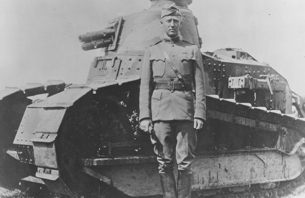 Patton with M1917