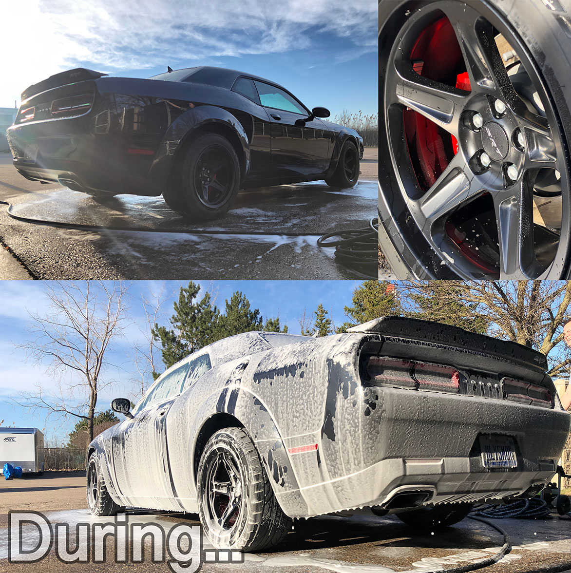 My Dodge Challenger SRT® Demon getting a much-needed spring cleaning from Marc Harris at Detroit Detailing.