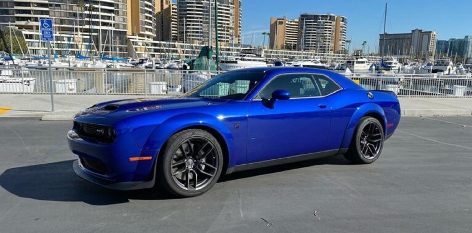 Blue Dodge Challenger SRT Hellcat Redeye