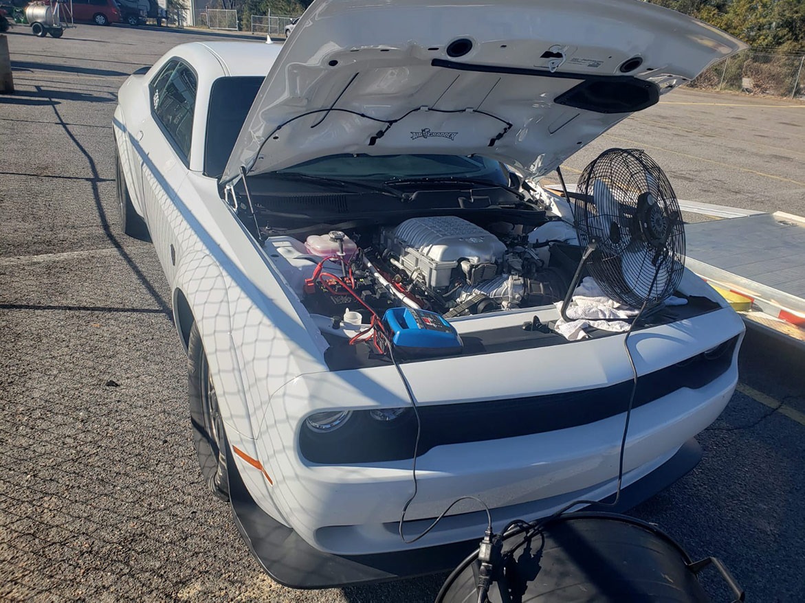 cooling down a vehicle engine