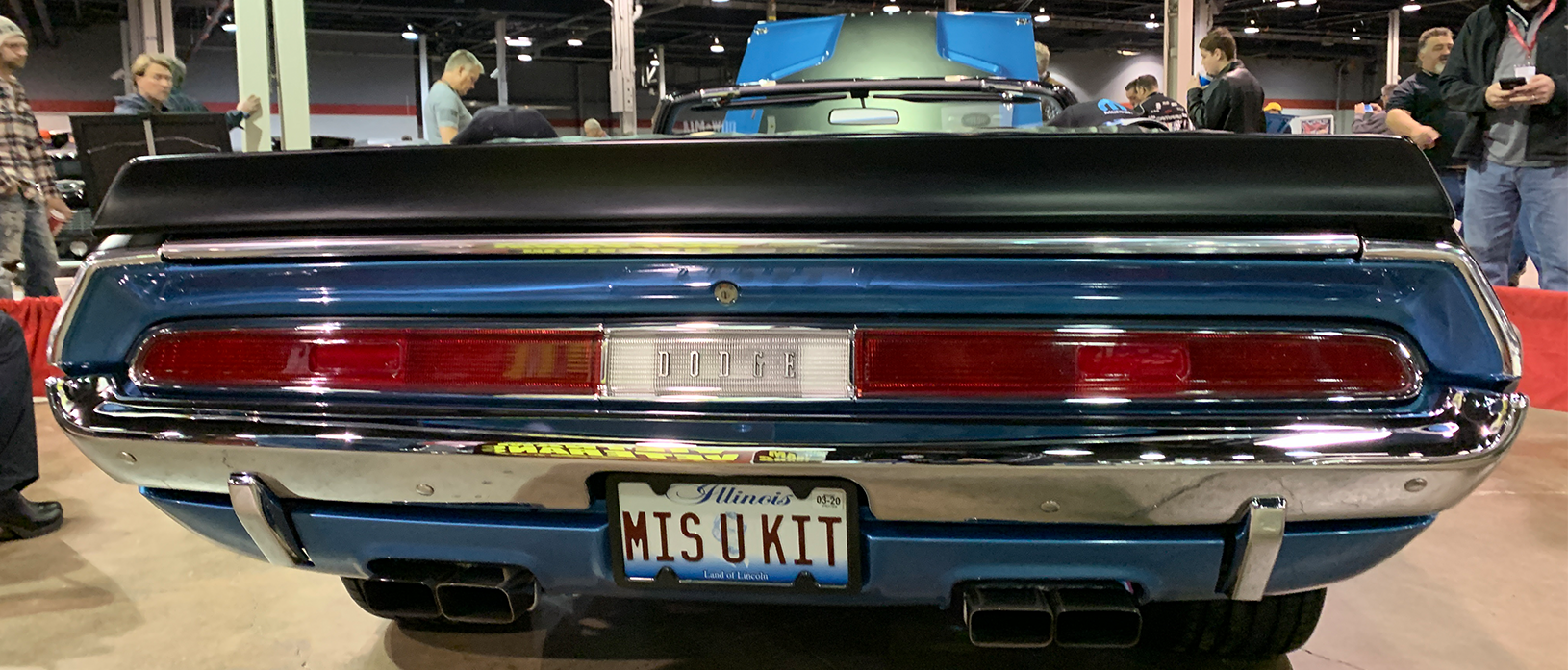 rear end of Challenger R/T convertible