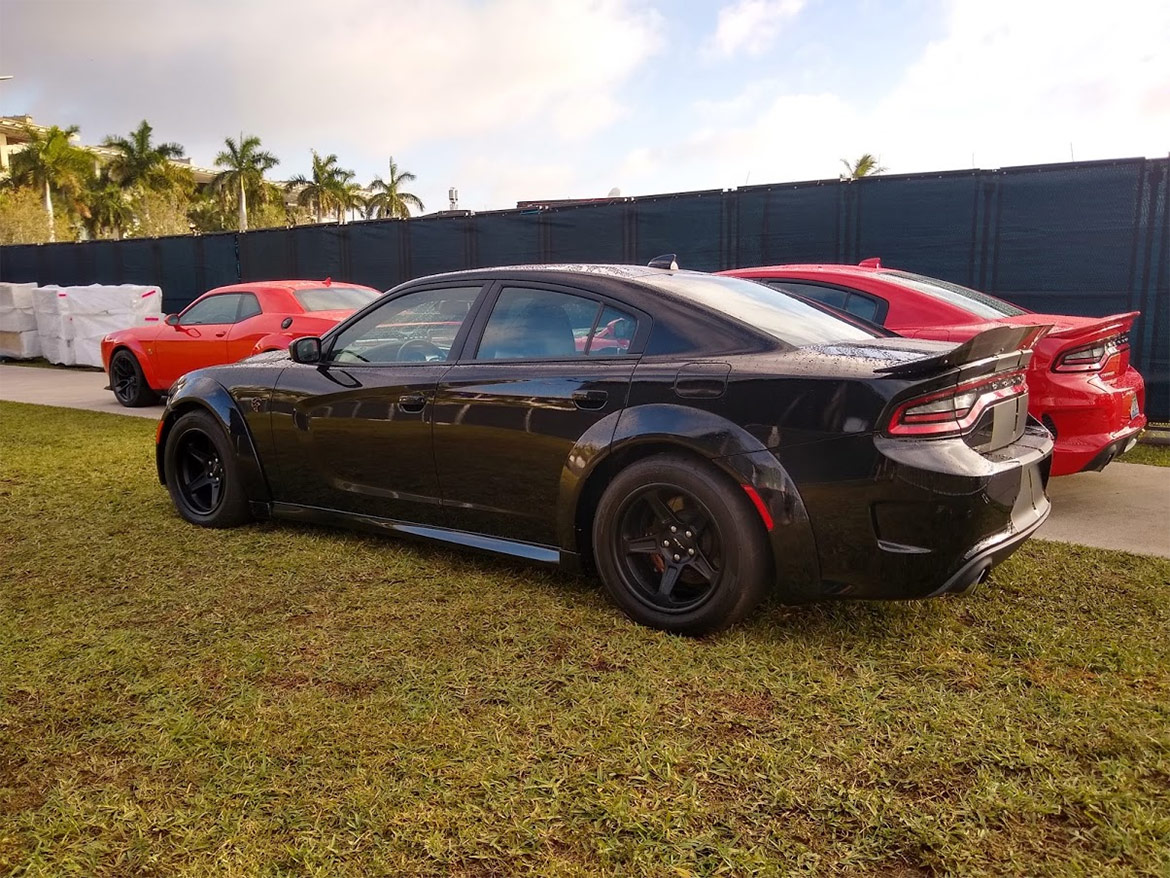 Dodge vehicles on display