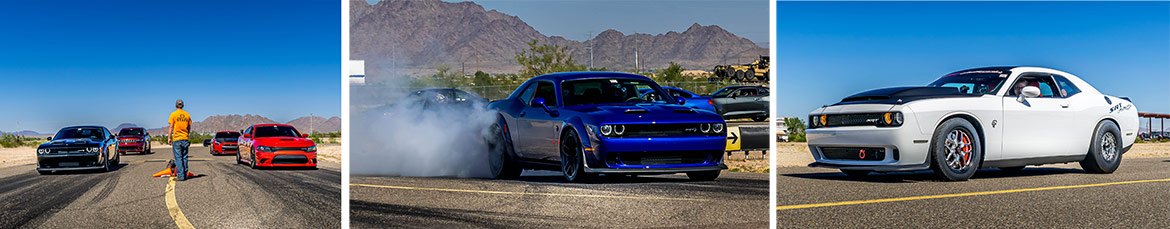 drag racing and burnouts