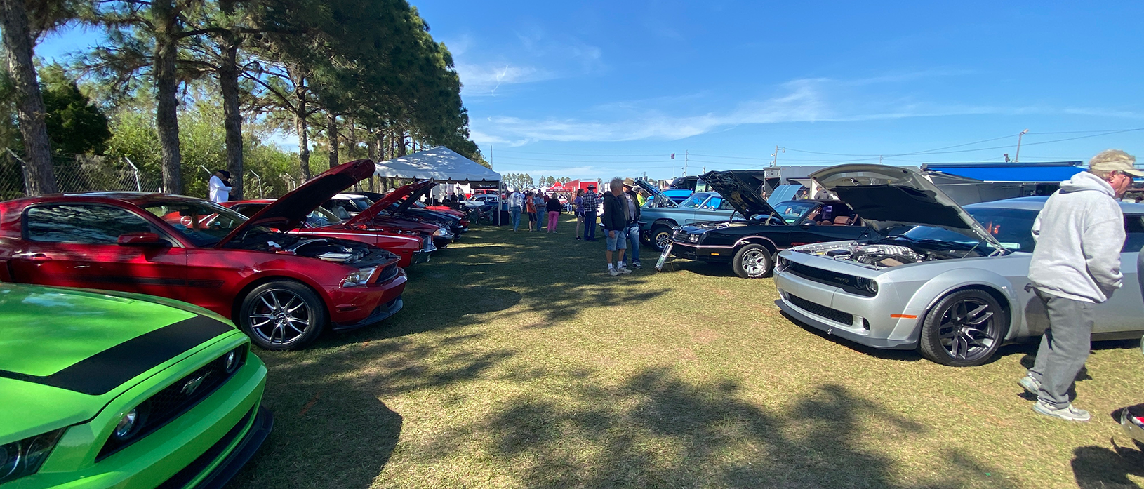 cars on display