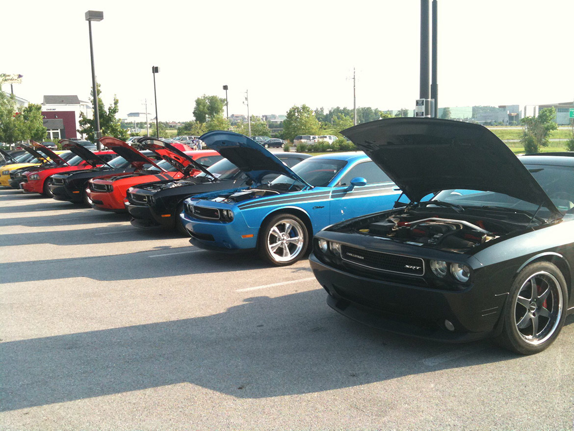 vehicles on display