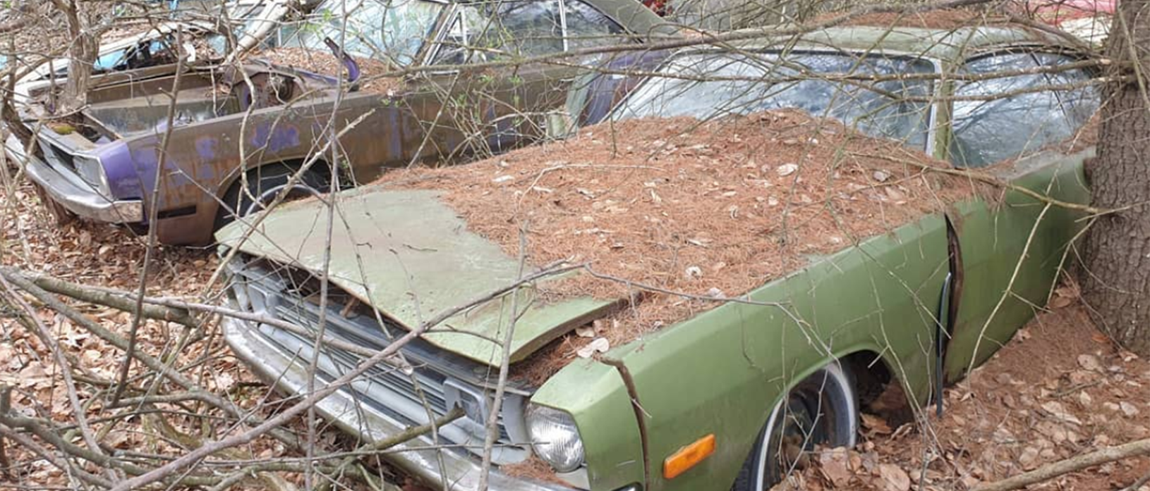 abandoned 1972 Dodge Demon