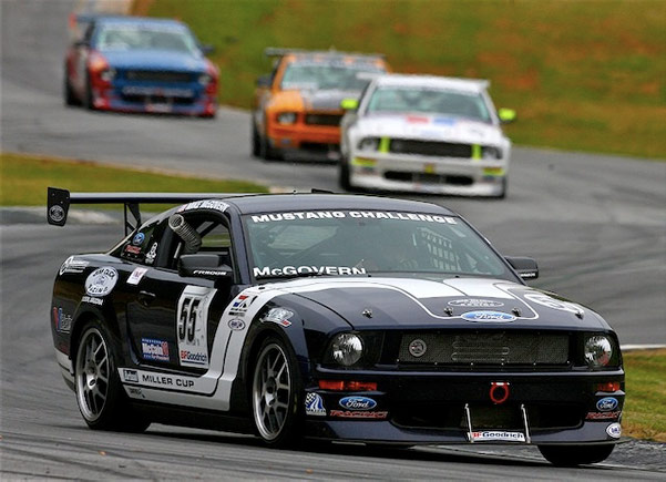 vehicles on a race track