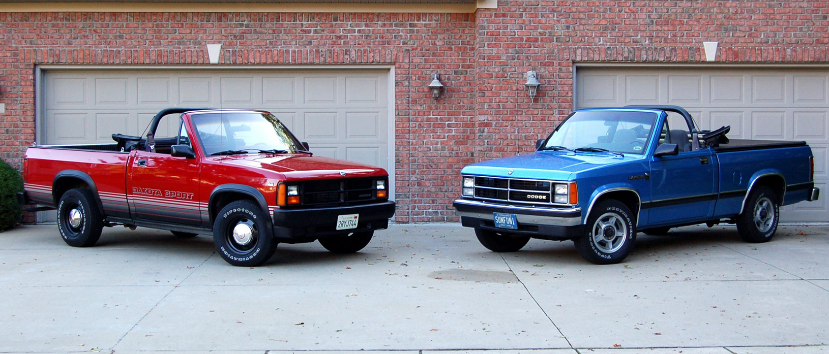 Two Dodge Dakota convertibles