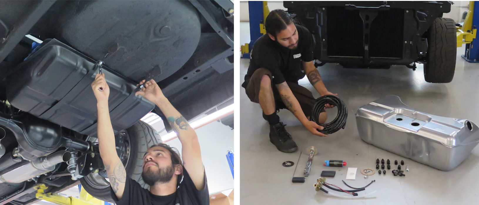 man working on a vehicle