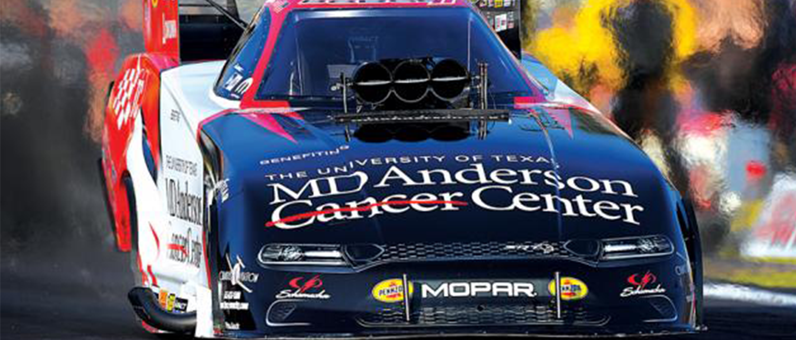 MD Anderson Dodge Charger SRT Hellcat Funny Car