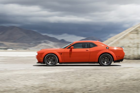2020 Dodge Challenger SRT Super Stock: The newest Dodge drag racing machine with 807 horsepower is the world’s quickest and most powerful muscle car.