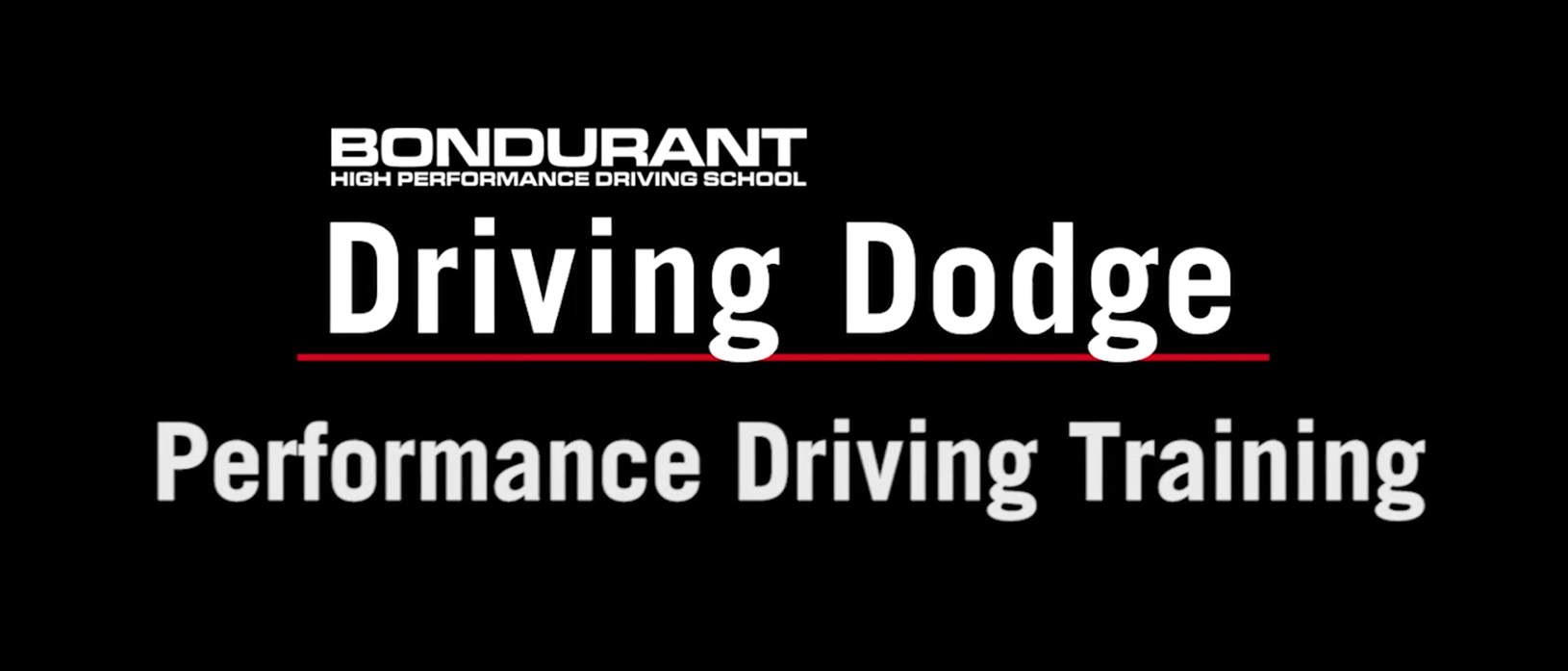 Driving Dodge: Bondurant – Performance Driving Training