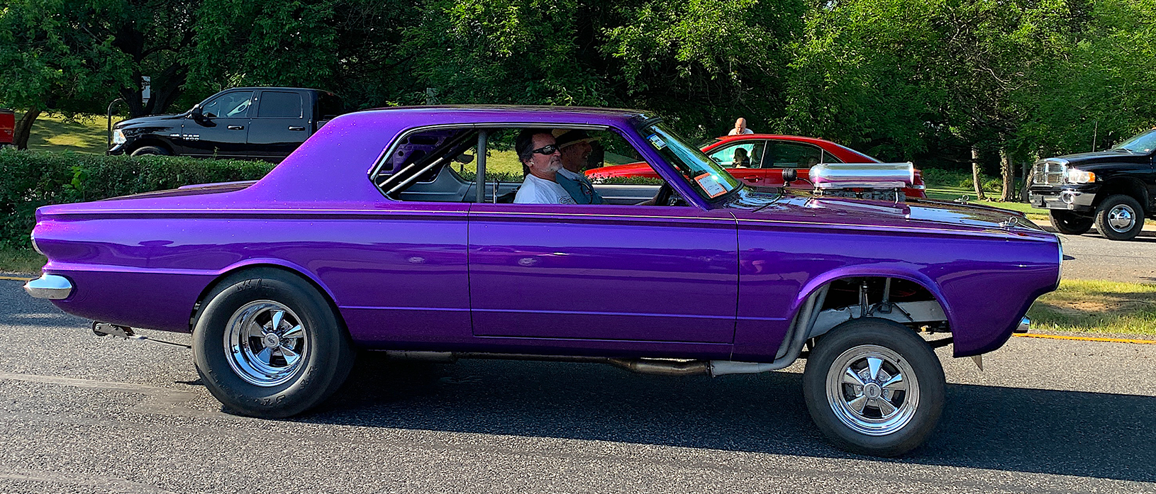 Dodge vehicle driving into Carlisle