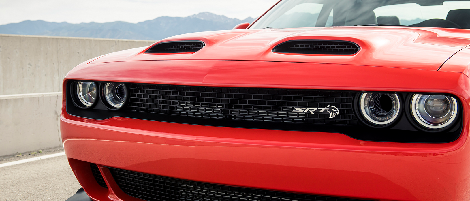 front end of Dodge Challenger