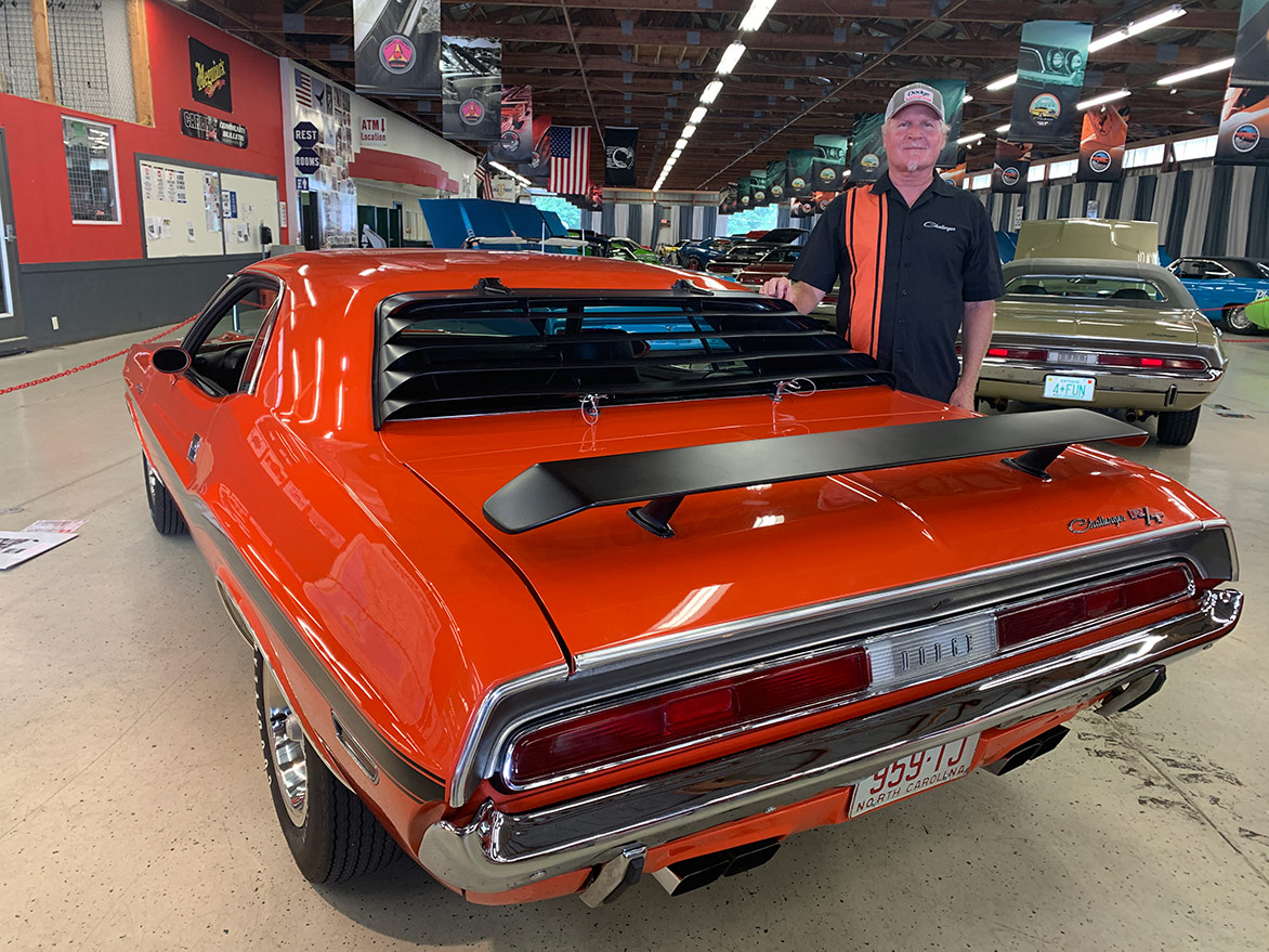 owner with his 1970 Dodge Challenger R/T