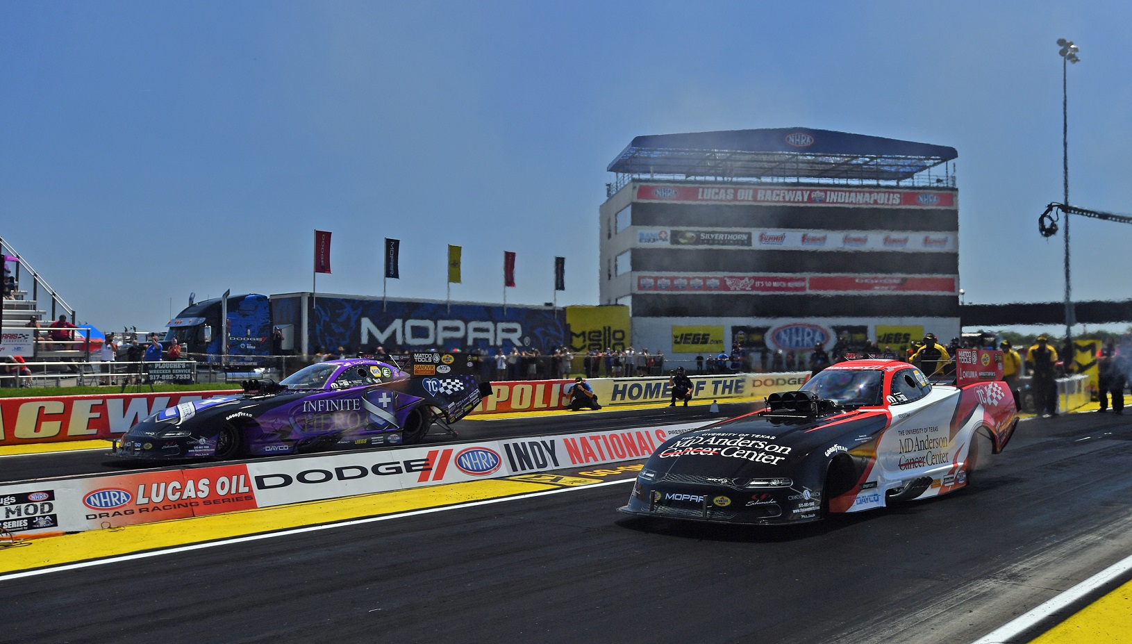 Dodge Charger of Johnson Jr. Tops Qualifying at Dodge NHRA Indy Nationals Presented by Pennzoil