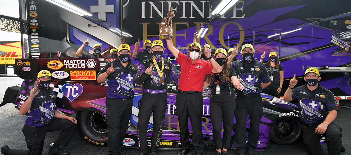 crew photo with their trophy