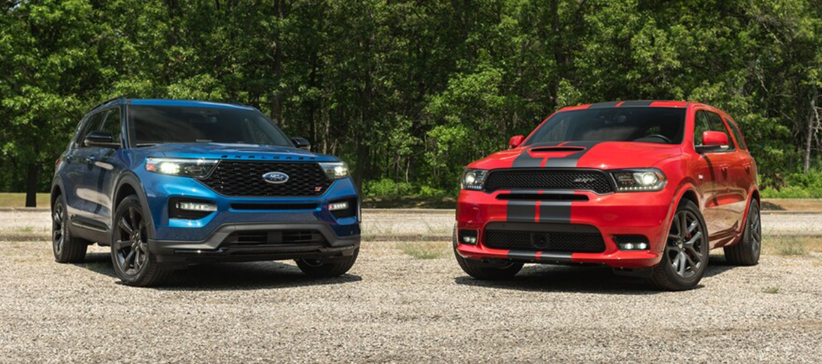 Ford Explorer ST and Dodge Durango SRT