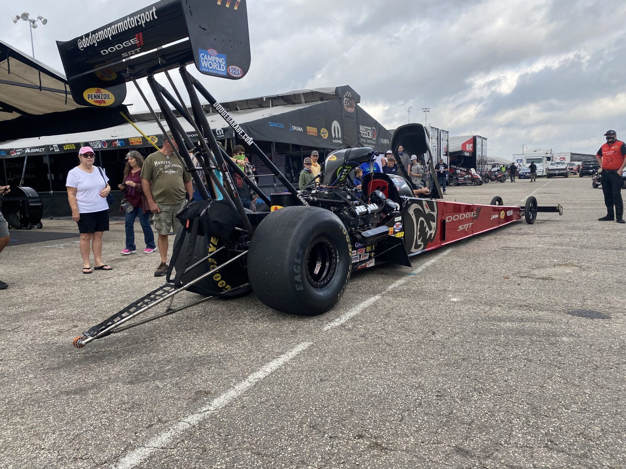 Leah Pruett's top fuel dragster