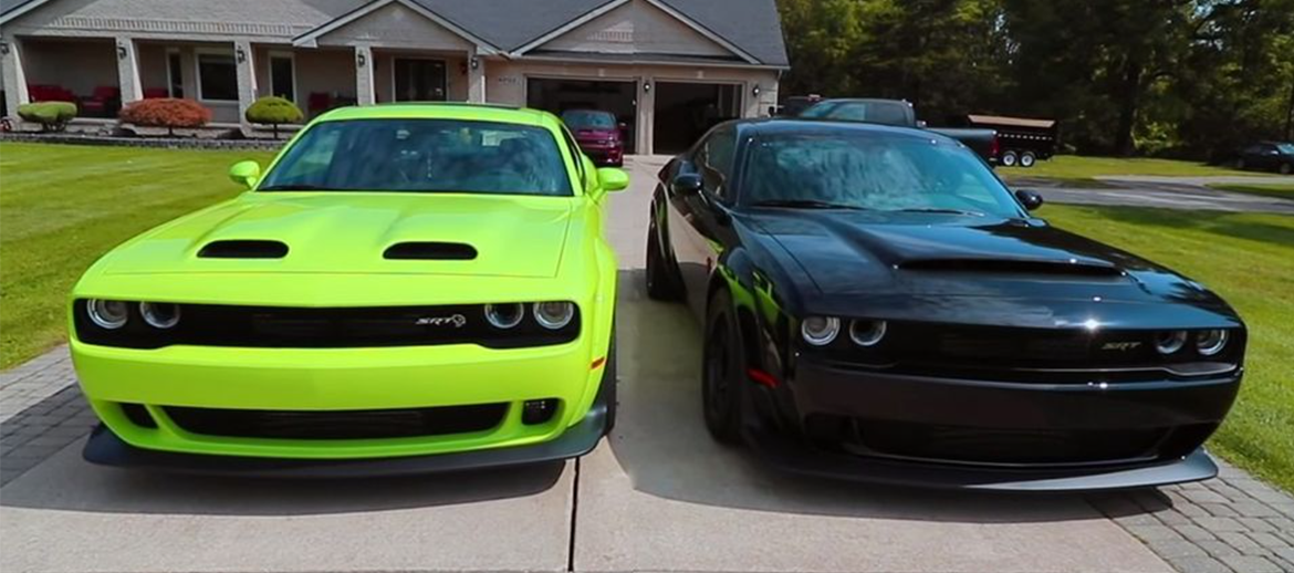 Dodge Challenger SRT Demon and Dodge Challenger SRT Hellcat