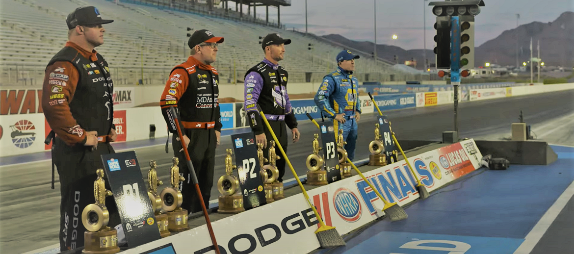 4 DSR drivers holding trophies