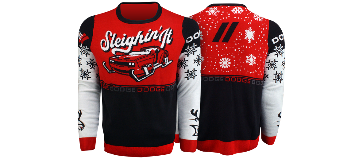 Dodge ugly holiday sweater