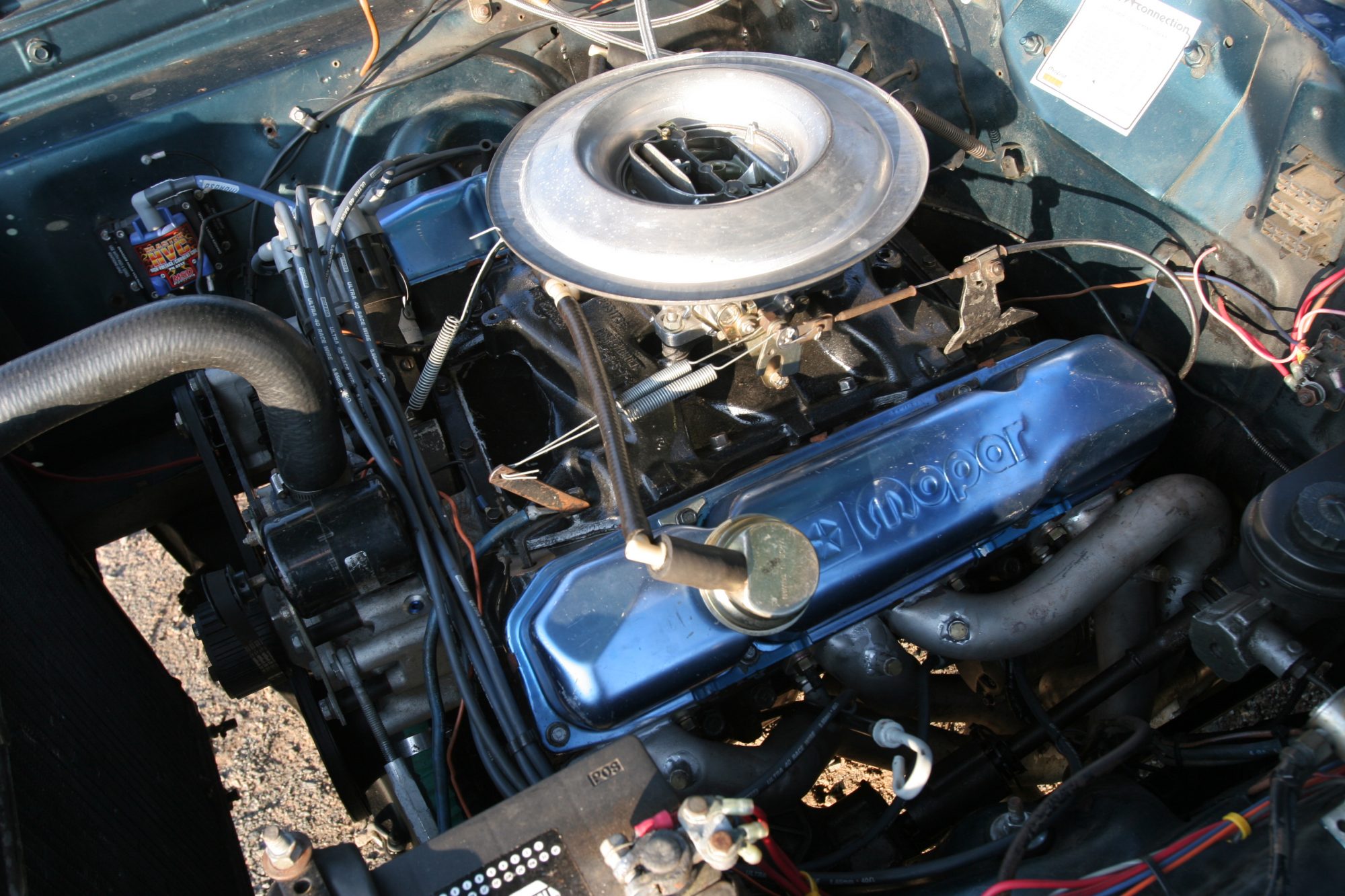 1967 Plymouth Satellite Mopar engine