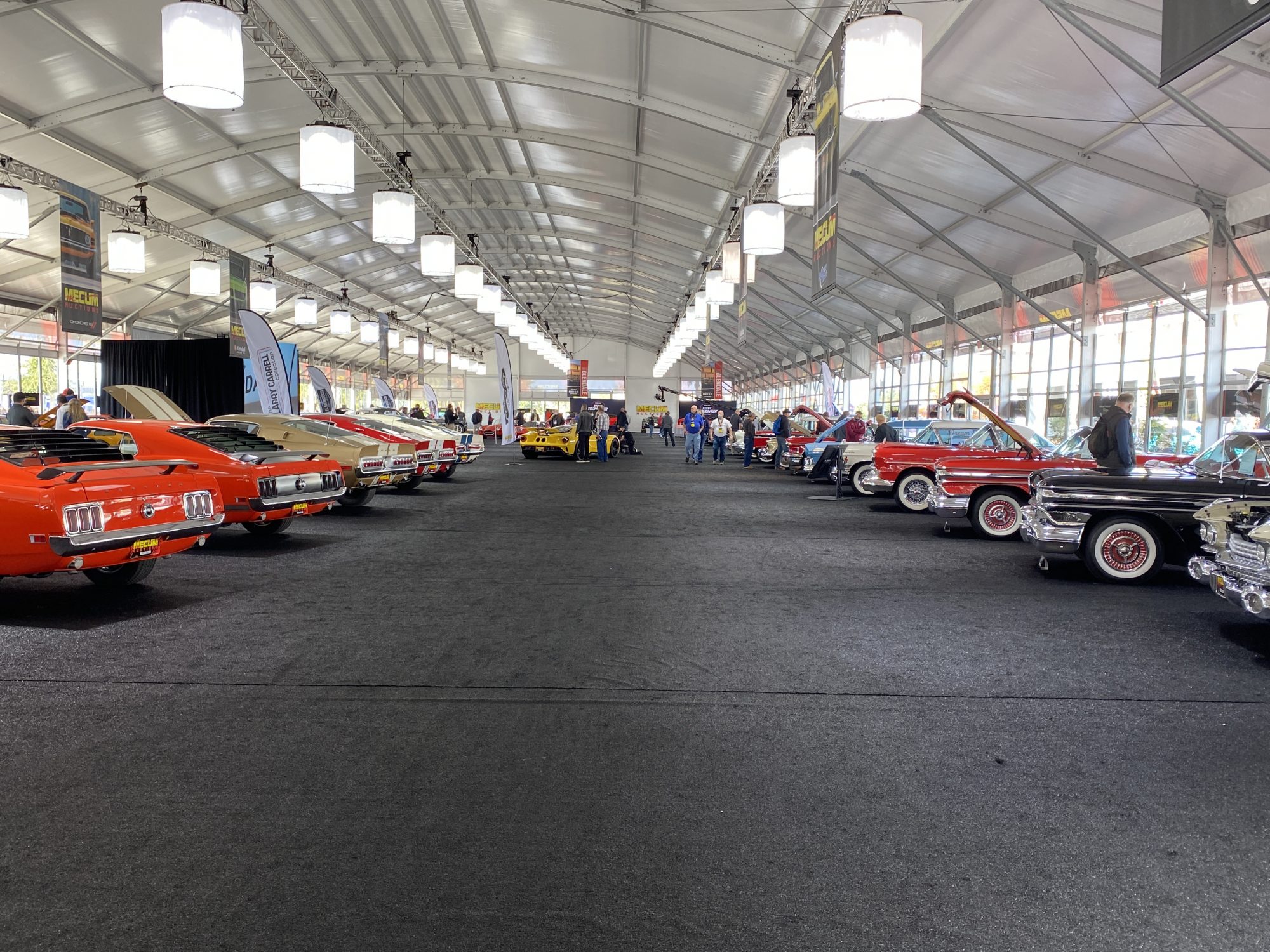 Vehicles on display