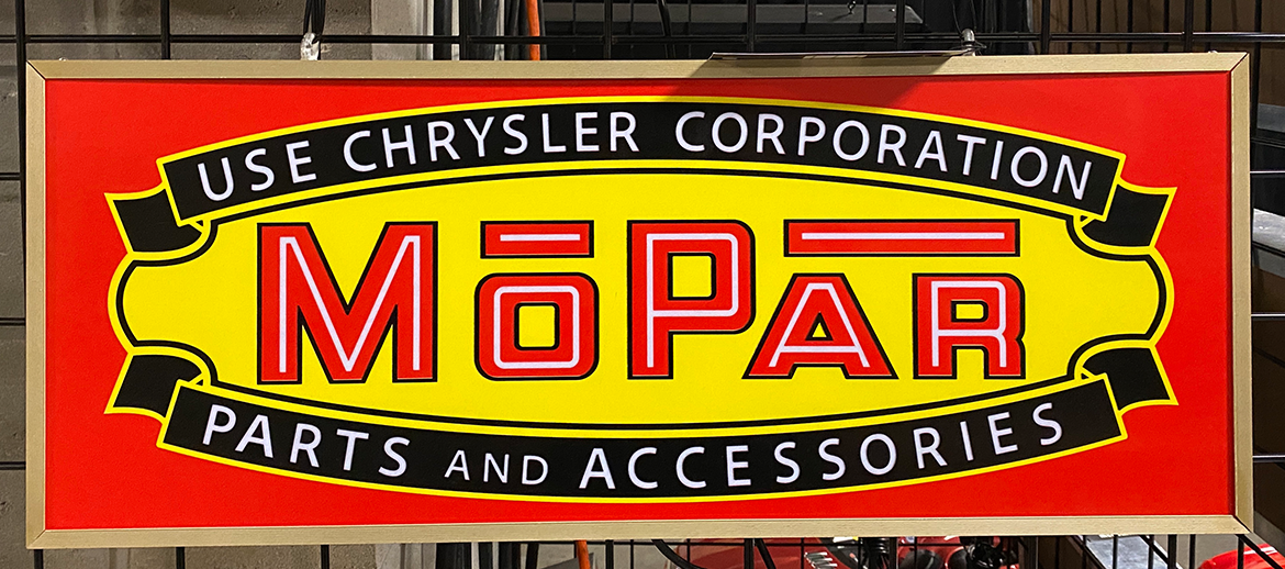 Vintage Mopar sign