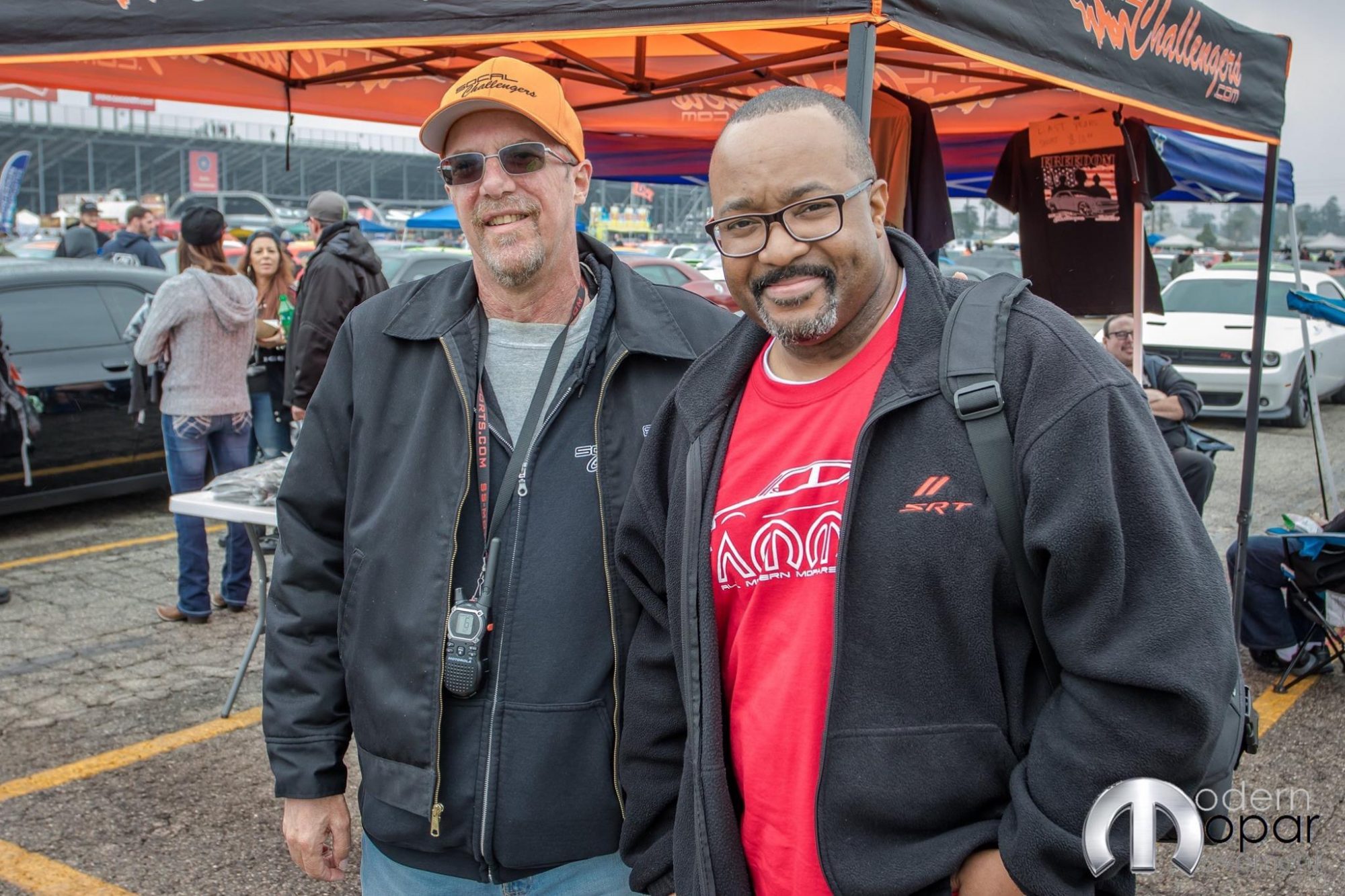 Anthony Carter posing with a friend